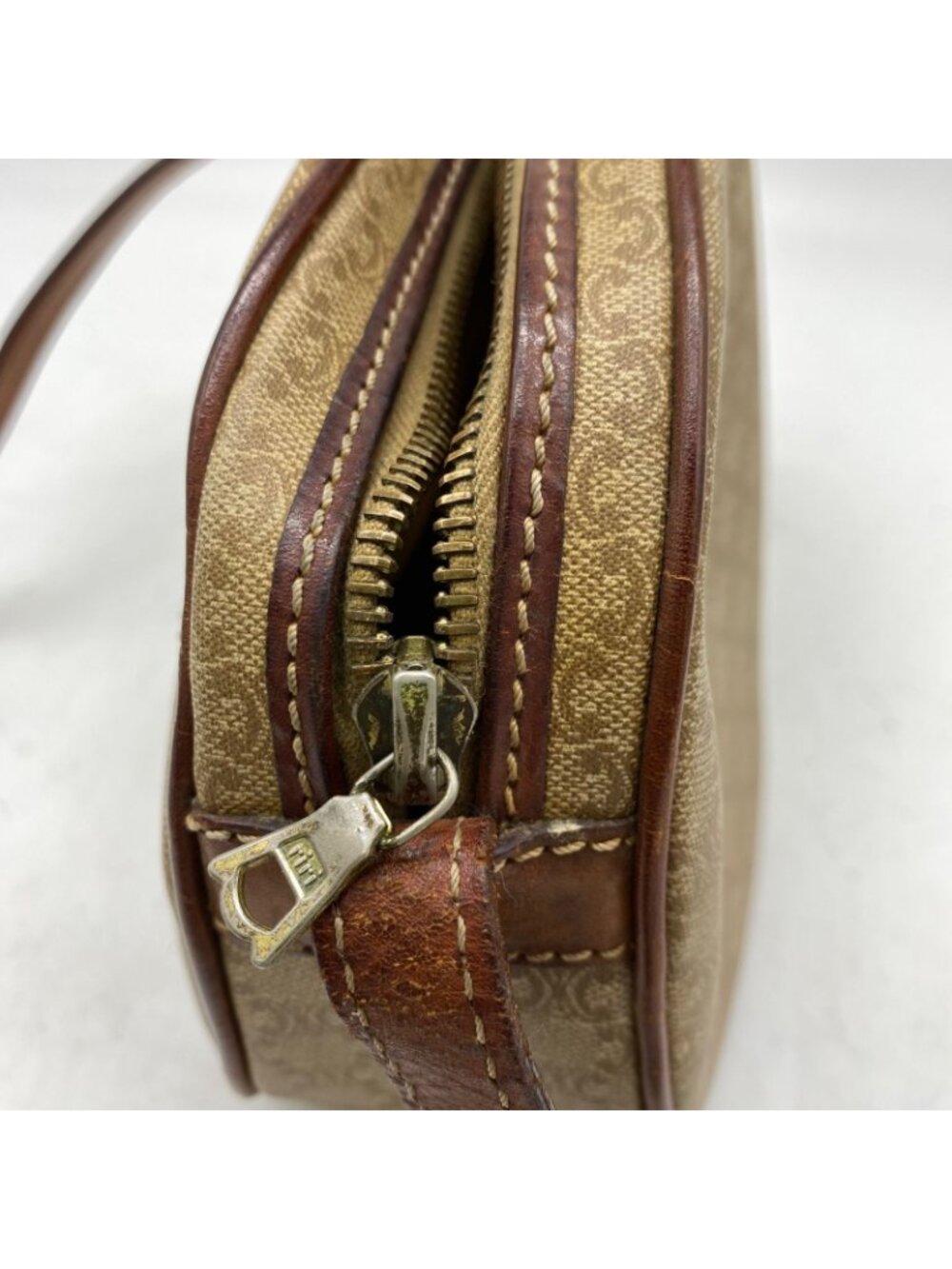 Celine Shoulder Bag Pochette White Macadam Travel - Picture 14 of 15